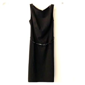 Ann Taylor sleeveless classic black dress- size 8